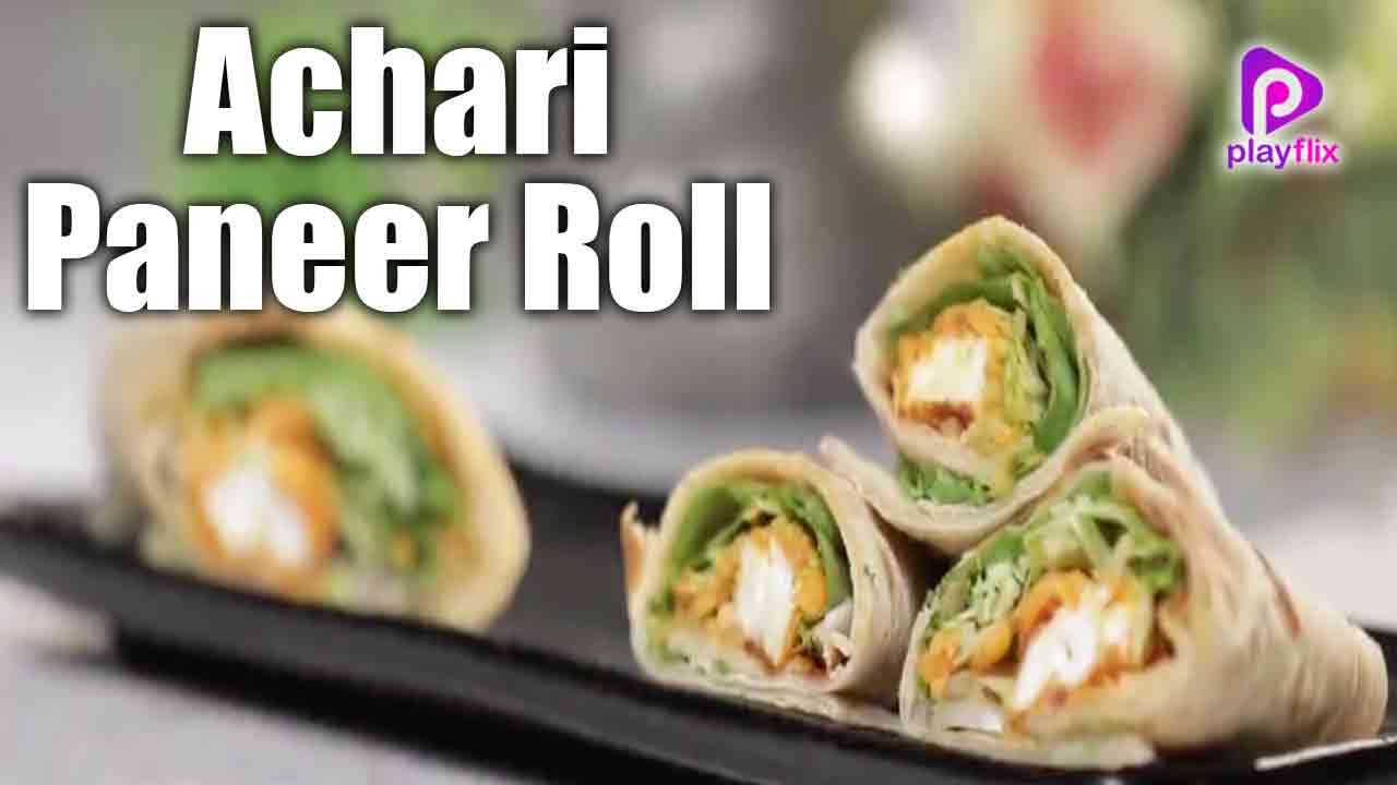 Achari Paneer Roll