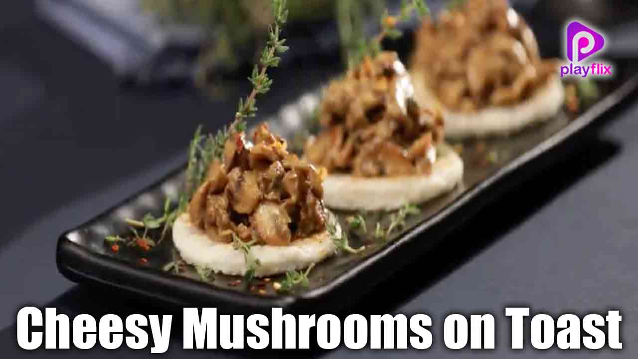 Cheesy Mushrooms on Toast