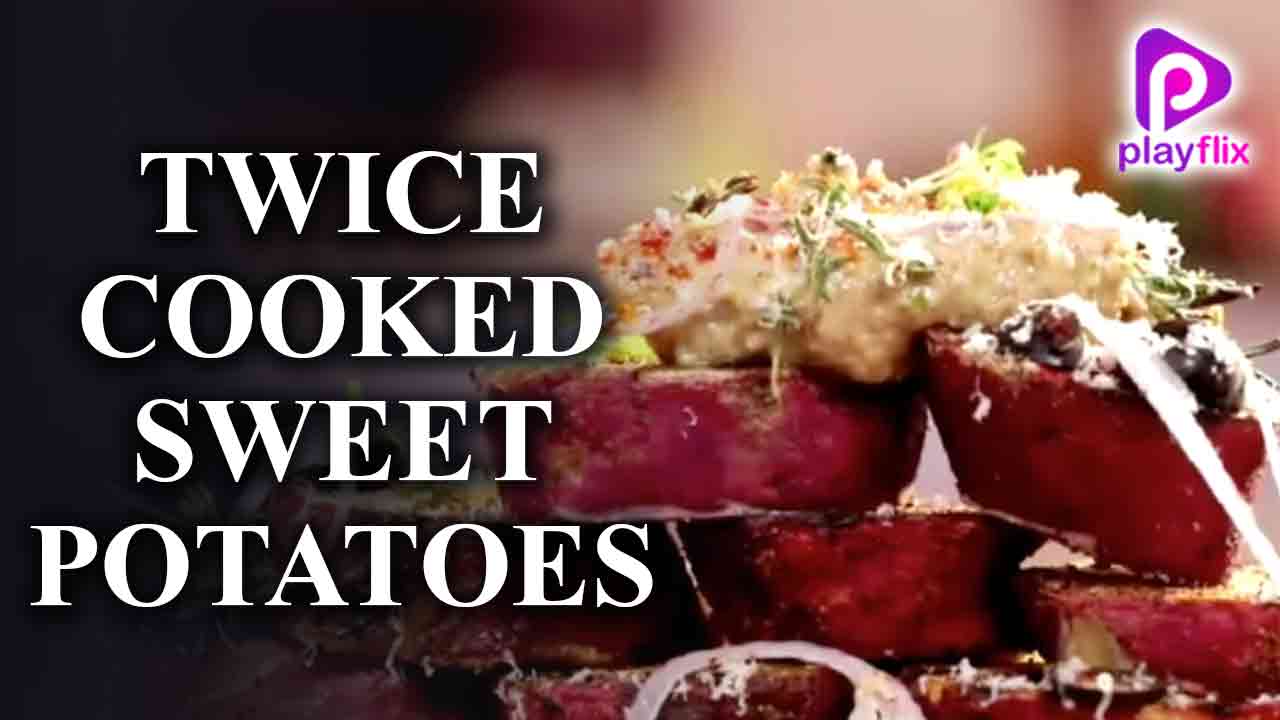 Twice Cooked Sweet Potatoes